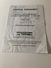 Central pneumatic vertical for sale  Tucker