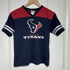 Camiseta NFL Houston Texans Youth gola V vestuário de equipe vermelha azul grande 11/12 grande comprar usado  Enviando para Brazil