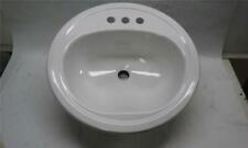 PROFLO PF7019 White 19" Round 4" Center Porcelain on Steel Bathroom Sink for sale  Shipping to South Africa