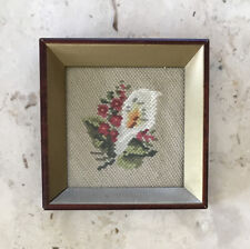 Vtg floral needlepoint for sale  Bountiful
