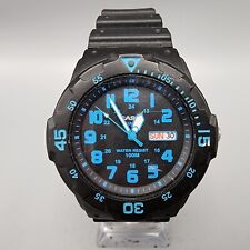 Relógio Casio MRW-200H masculino caixa preta mostrador preto data 43mm redondo nova bateria comprar usado  Enviando para Brazil