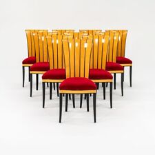 Juego de diez sillas de comedor Eliel Saarinen Cranbrook de la década de 1980 de Charles Phipps & Sons segunda mano  Embacar hacia Argentina