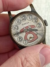 Relógio de pulso vintage Pobeda telefone infantil mecânico soviético URSS RÚSSIA comprar usado  Enviando para Brazil