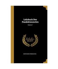 Lehrbuch des pandektenrechts usato  Spedire a Italy