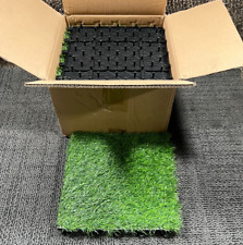 Caixa de 10 | 12" x 12" piso intertravado azulejos grama tufada deck azulejo verde comprar usado  Enviando para Brazil