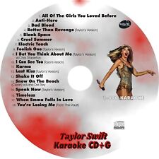 CUSTOM KARAOKE TAYLOR SWIFT 19 GREAT SONG cdg CD+G HARD-TO-FIND 2005-2010 BEST for sale  Shipping to South Africa