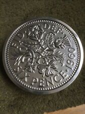 Silver sixpence biscuit for sale  COLCHESTER