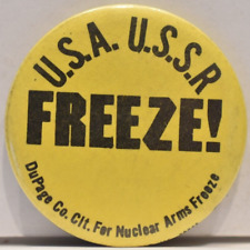 1970 EE. UU. URSS Congelación de armas nucleares desarme protesta contra la guerra Dupage Co Pin segunda mano  Embacar hacia Argentina