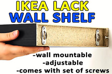 Usado, Prateleira de parede branca flutuante automontável efeito carvalho manchado 30x26cm IKEA LACK comprar usado  Enviando para Brazil