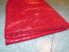Red sequin fabric for sale  USA