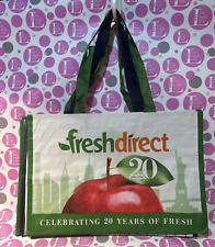 Bolsa tote FRESH DIRECT ecológica reutilizável supermercado "NYC APPLE" comprar usado  Enviando para Brazil
