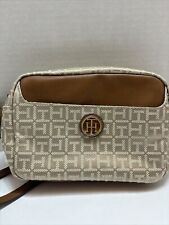 Bolsa de viagem feminina Tommy Hilfiger pequena tiracolo moda marrom/bege comprar usado  Enviando para Brazil