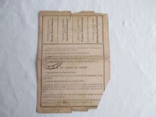 Taxes document 1942 d'occasion  Expédié en Belgium