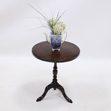 Georgian Mahogany Wine Table On Turned & Carved Column Tripod Legs FREE Delivery for sale  Shipping to South Africa