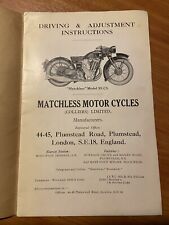 Matchless motorcycle 1934 for sale  COLCHESTER
