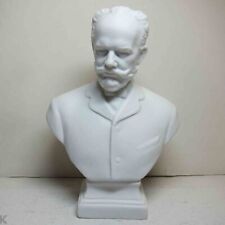 BUSTO branco de estátua TCHAIKOVSKY 12,5 cm figura de escultura soviética VINTAGE URS comprar usado  Enviando para Brazil