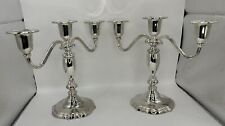 Candlebras set silver for sale  Haughton