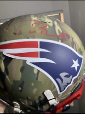Casco auténtico camuflado de la NFL Tom Brady firmado por los New England Patriots solo G&S segunda mano  Embacar hacia Mexico