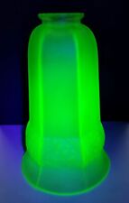 Uranium glass tall lamp shade Art Deco 20/30s RARE item na sprzedaż  PL