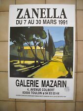 Affiche exposition zanella d'occasion  Toulon-