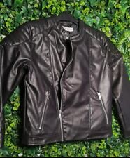 Real leather biker for sale  MANCHESTER