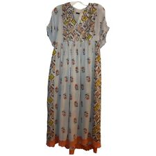 Vestido mediodía gris gasa floral lentejuelas con cuentas talla mediana talla mediana segunda mano  Embacar hacia Argentina