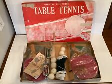 Vintage Mid-Century Table Tennis Set 4 St. Brite I Line Paddles, Ping Pong Balls for sale  Shipping to South Africa