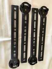 Metal Mounting Straps Adjustable 10.5" Black Originally Used for TV Mount for sale  Shipping to South Africa