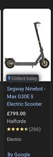 ninebot max electric scooter for sale  LONDON