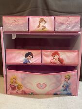 Usado, Organizador de 6 contenedores de juguetes rosa princesa Disney de Delta Children segunda mano  Embacar hacia Argentina