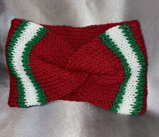 Knitted red turban for sale  AMMANFORD