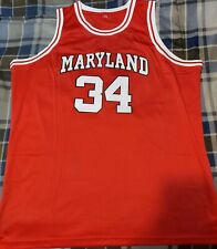 Retro vintage legendary Len Bias Red Maryland Terps Basketball Jersey Sz 2xl, used for sale  Bowie