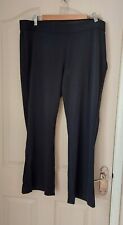 Women's M&S black pull on stretch  boot leg trousers size 20, used for sale  CHELTENHAM