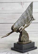 Escultura de bronze depois de Maurice Guiraud Riviere nadador modelado como art déco comprar usado  Enviando para Brazil