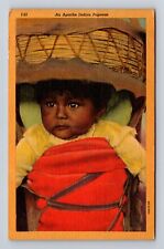 Usado, Cartão postal lembrança Baby In A Carrier, People, antigo c1955 comprar usado  Enviando para Brazil