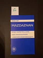 Mazdaznan darstellung mazdazna gebraucht kaufen  GÖ-Elliehsn.,-Ellershsn.