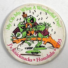 Frog Band J's Knicknacks Honolulu Havaí Vintage 1993 Milkcap Pog Dia Maravilhoso comprar usado  Enviando para Brazil