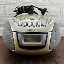 Sony CFD-E75 CD Player AM/FM Boom Box Leitor de Cassete Estéreo Cor Creme TESTADO comprar usado  Enviando para Brazil