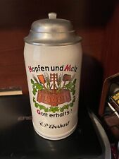 Large 2L German Occupational brewers stein named C.P. Eberhart, SAHM MERKELBACH for sale  Shipping to South Africa