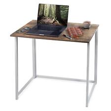 Folding Computer Desk Wooden Foldable Work Table Office PC Space Saving White for sale  Shipping to South Africa
