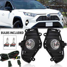 Par de lâmpadas de farol de neblina parachoque dianteiro com kit de lâmpadas para 2019 2020 2021 2022 Toyota RAV4 comprar usado  Enviando para Brazil