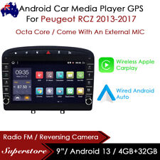 9” CarPlay Android 13 Auto carro estéreo GPS unidade principal para Peugeot RCZ 2013-2017 comprar usado  Enviando para Brazil