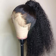 Used, 360 HD Transparent Lace Frontal Wig Brazilian Deep Wave Curly Full Lace  Wig for sale  Shipping to South Africa