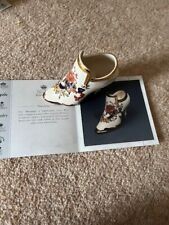 Miniature porcelain shoe for sale  ROTHERHAM