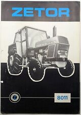 Folheto original de tratores de cristal Zetor 8011, década de 1980, mercado do Reino Unido comprar usado  Enviando para Brazil