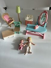 Muebles de tabla de planchar para bebé rosa casa de muñecas Fisher Price Loving Family casa de muñecas segunda mano  Embacar hacia Argentina