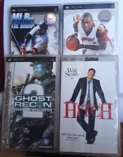 (4) PSP Games & Movie Lot NBA 06, MLB 06, Ghost Recon Advanced 2, Hitch Video for sale  Shipping to South Africa