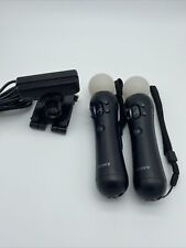 Sony PlayStation 3 Move Motion Bundle 2 Controllers + PS Eye Camera - Tested for sale  Shipping to South Africa