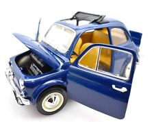 Usado, Miniature voiture auto 1 : 16 1.18 Fiat 500 Bleu Burago diecast Modèle Véhicules comprar usado  Enviando para Brazil