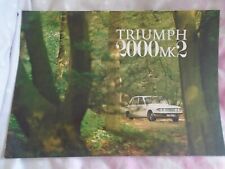 Triumph 2000 brochure d'occasion  Expédié en Belgium